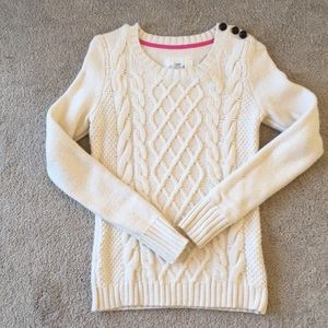 HM cream knit sweater